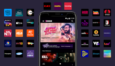 Enjoy 25+ entertainment apps on Tata Play Binge